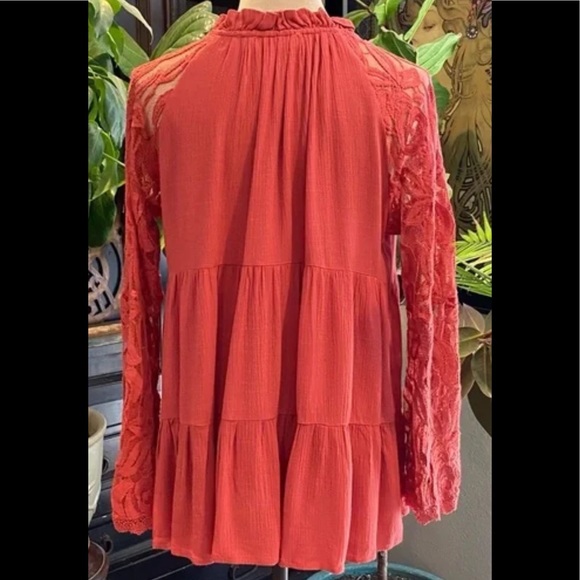 ALTAR’D STATE Peasant/boho tiered lace top - Picture 9 of 10